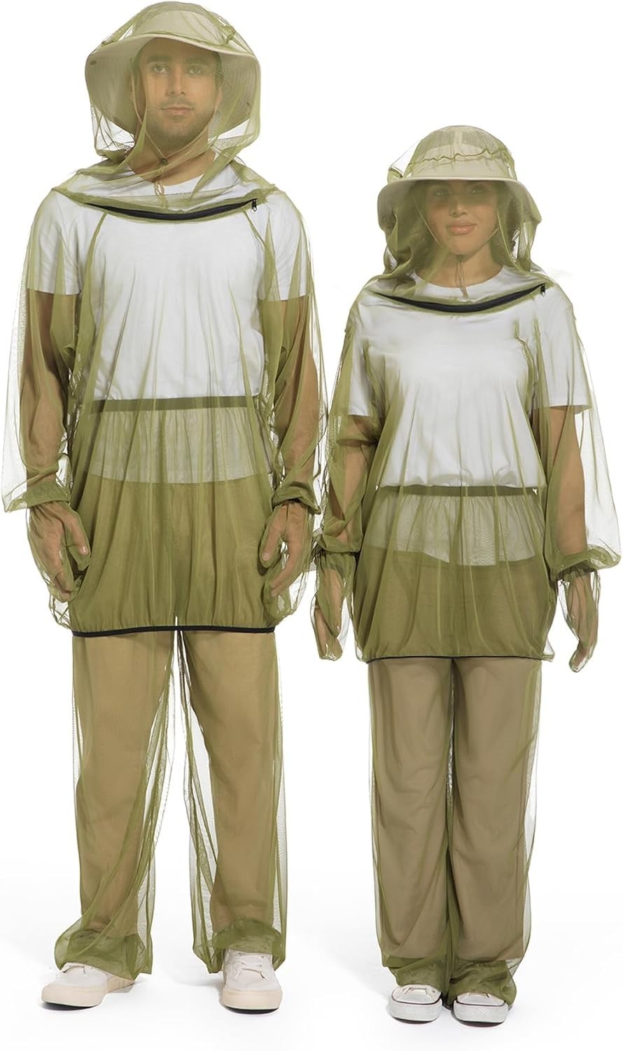 Luxurious Mosquito Protection Suit: 6-Piece Lightweight Outdoor Set – Green
