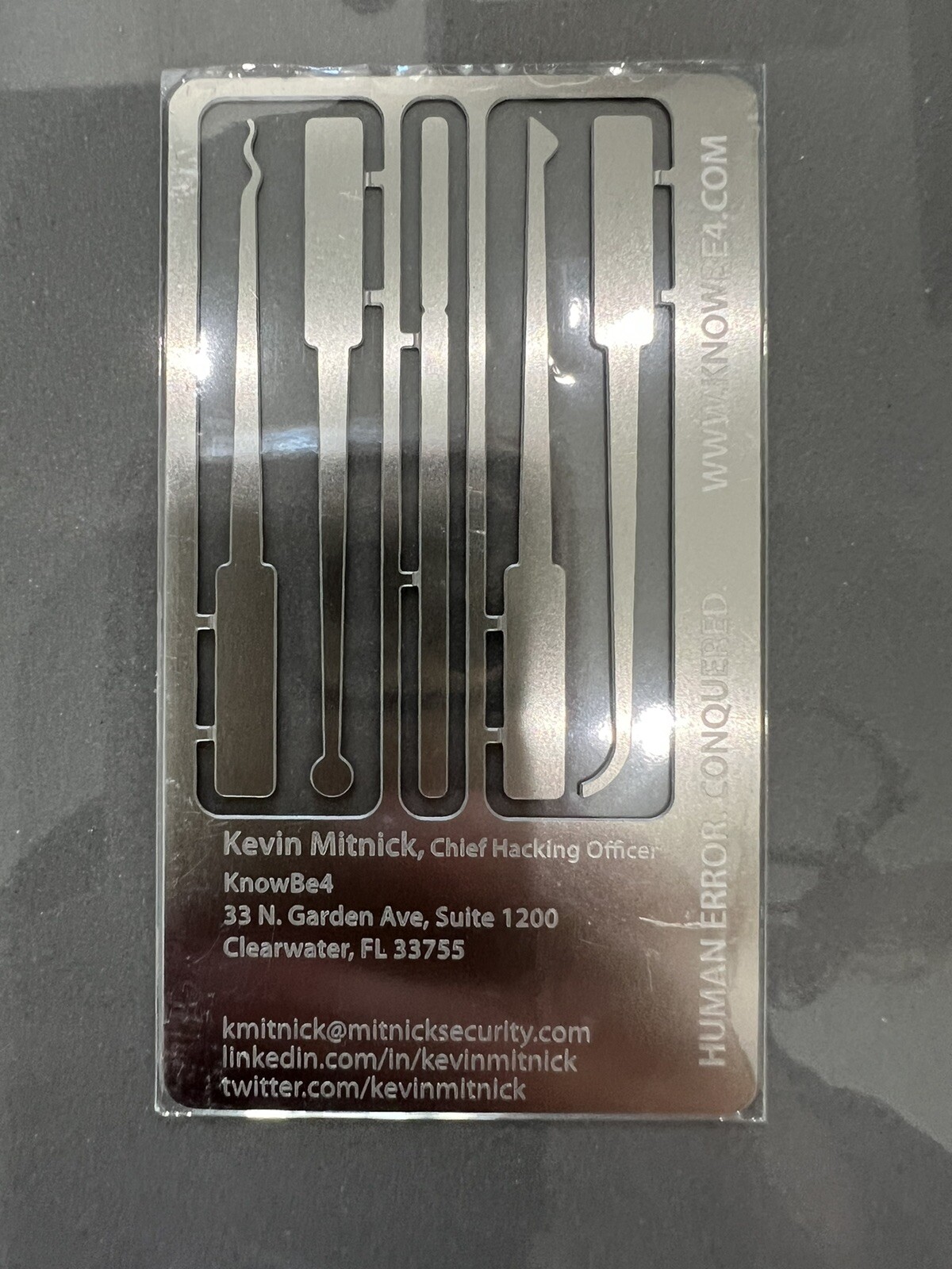 New READYMAN Wilderness Survival Card 3 3/4″ x 2 1/4″ Engraved as shown