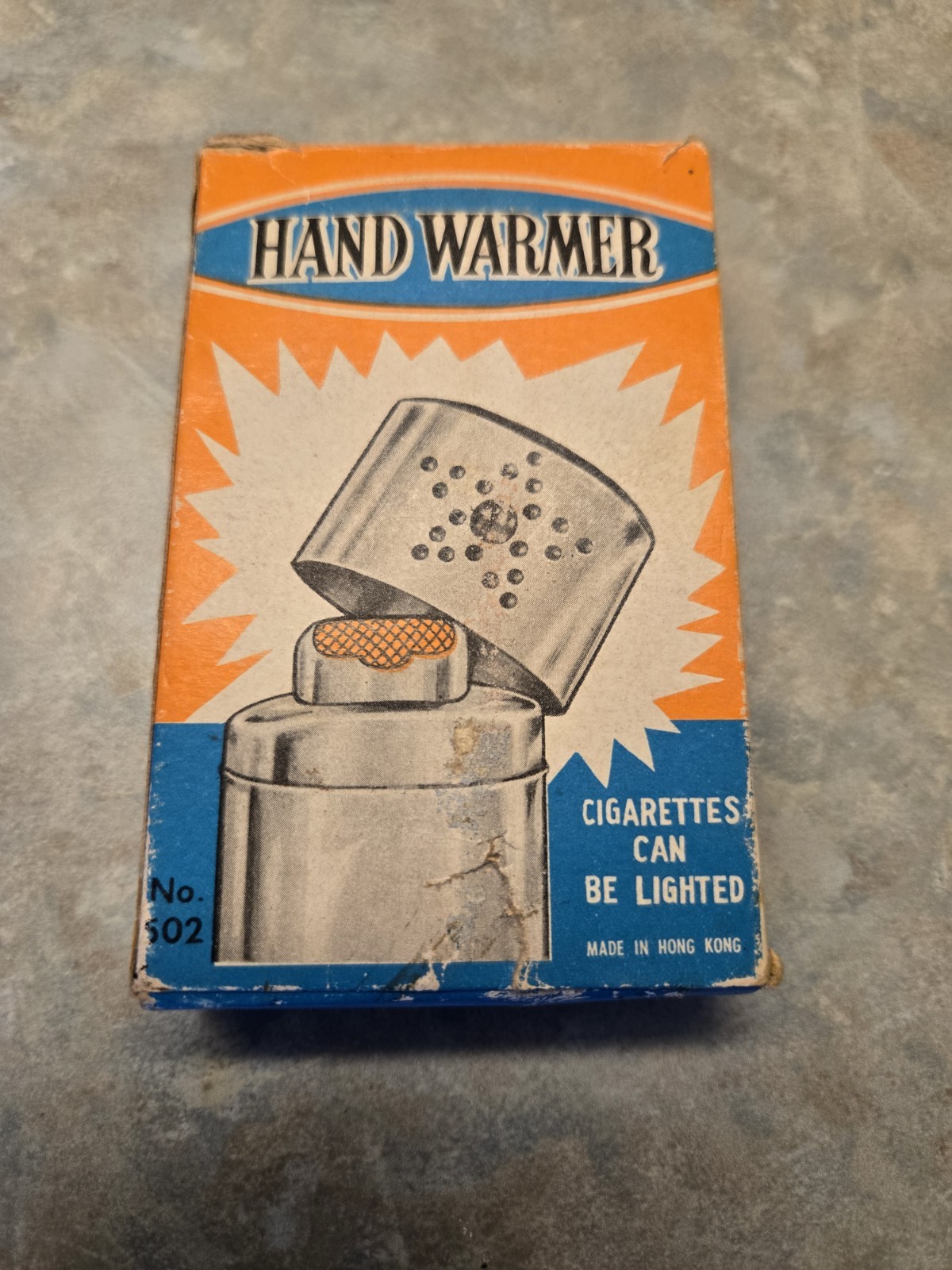 Vintage Silver Metal Catalytic Hand Warmer Reusable w/ Pouch & Box MPN 501