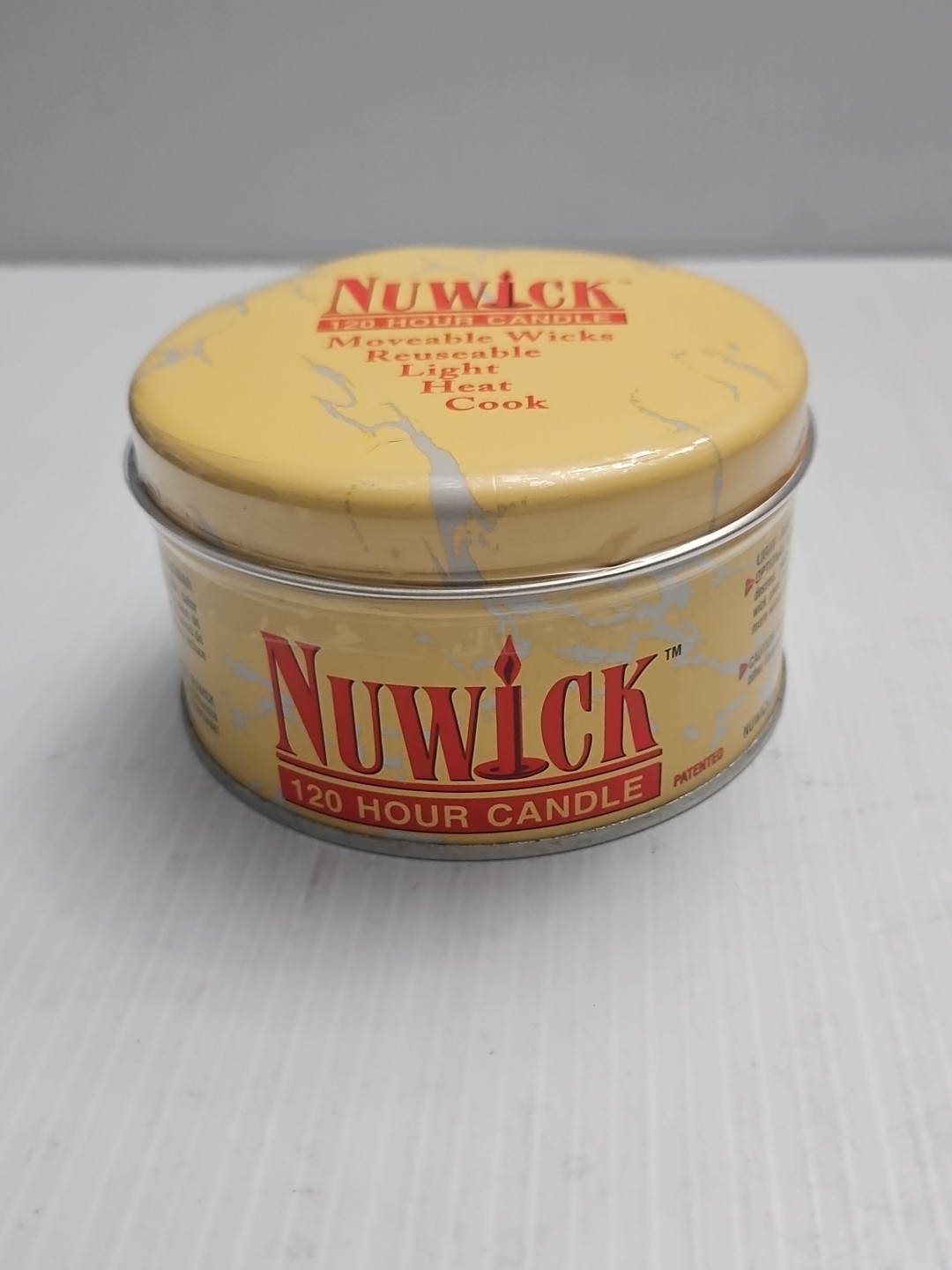Nuwick 120 Hour Emergency Candle Moveable Wicks Reusable, Light, Heat & Cook