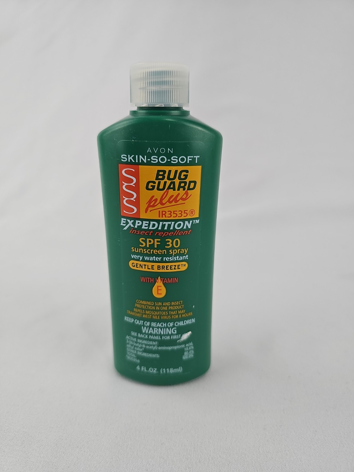 Avon Skin-So-Soft Bug Guard Plus IR3535 Gentle Breeze 4 FL Oz REFILL NOS SEALED