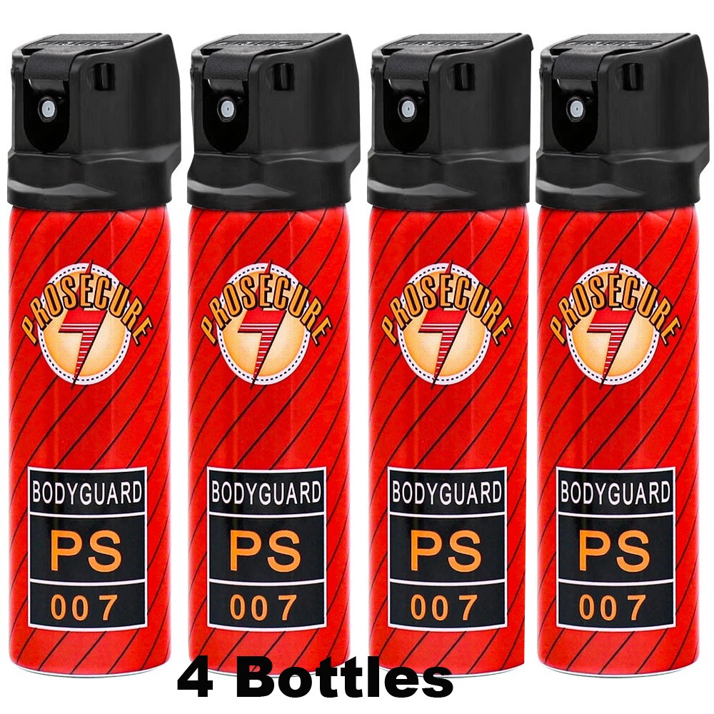 4 Pack Pepper Spray Self Defense Personal Safety Max Strength Security 3.7 fl oz