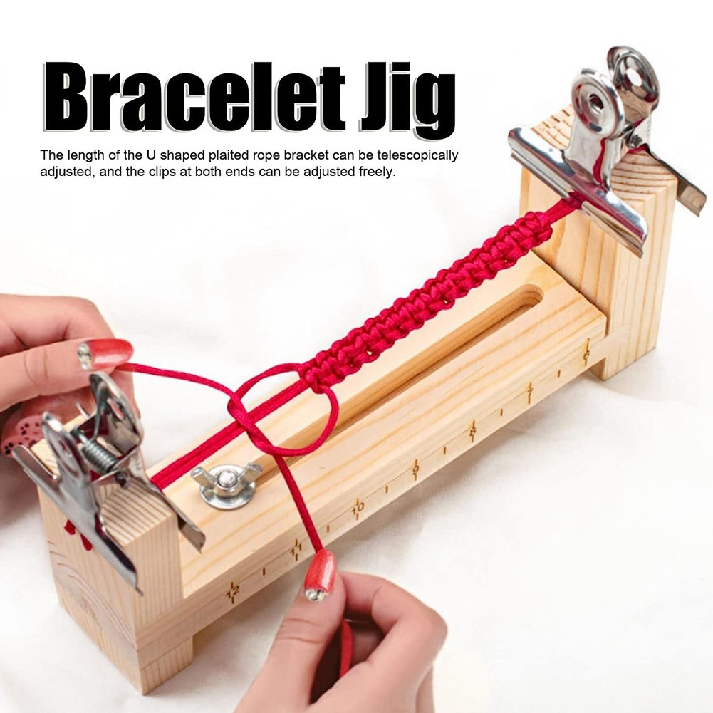 Paracord Jig Bracelet Maker DIY Hand Knitting Bracelet Jig Braiding Tool W9C2