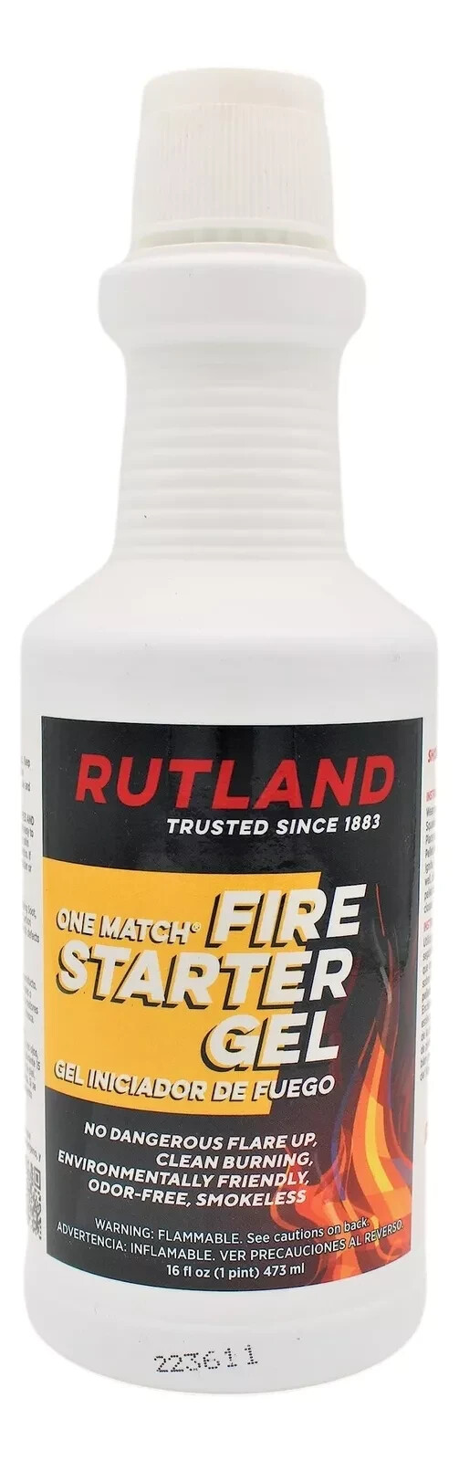 One Match Fire Starter Gel 16 fl. oz Rutland