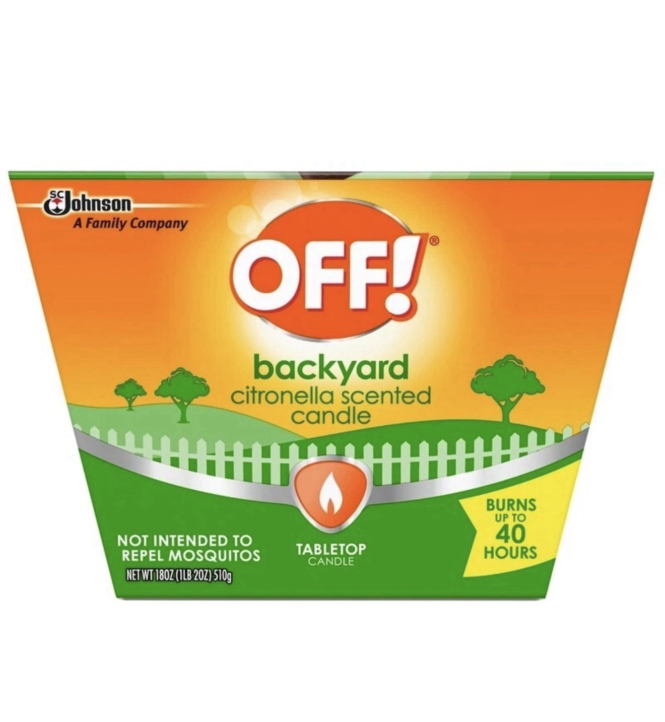 OFF! Backyard Citronella Scented Tabletop Single Wick Bucket Candle 18 oz – NEW