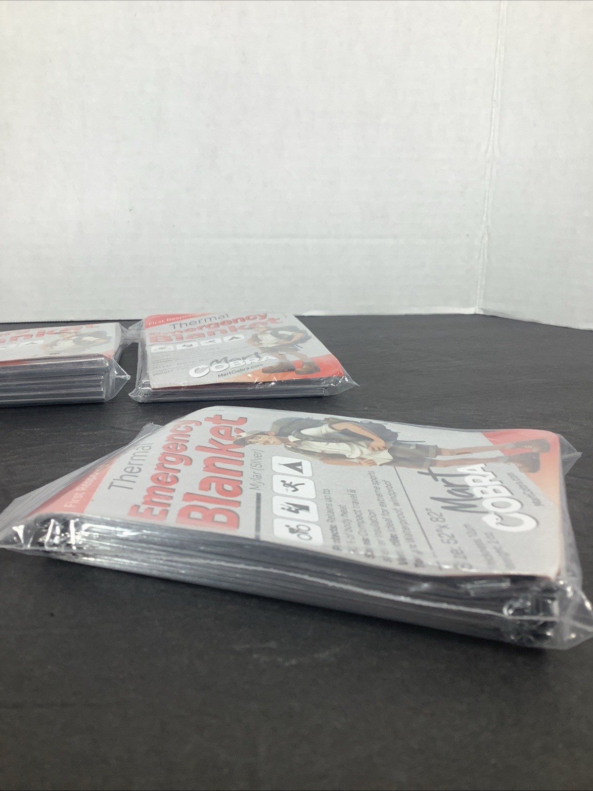 5 ~Emergency Thermal Blankets Mylar Survival First Aid Safety Waterproof 52″X82″