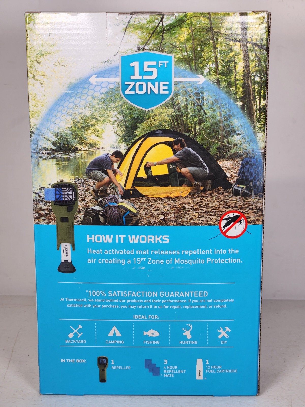 Thermacell MR300 Mosquito Repeller 15ft Zone Fuel & Pads Included