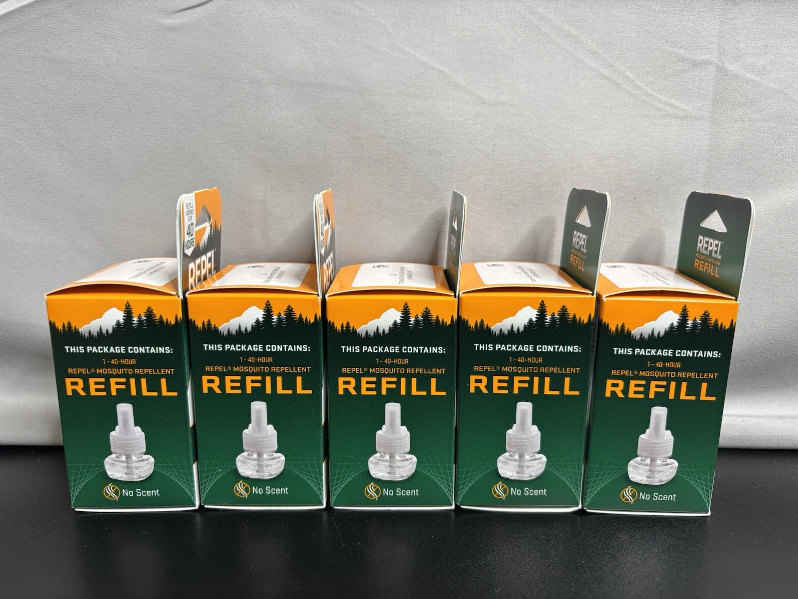 5 Pack Repel Realm Zone Mosquito Repellent Refills Green 40 Hour NEW