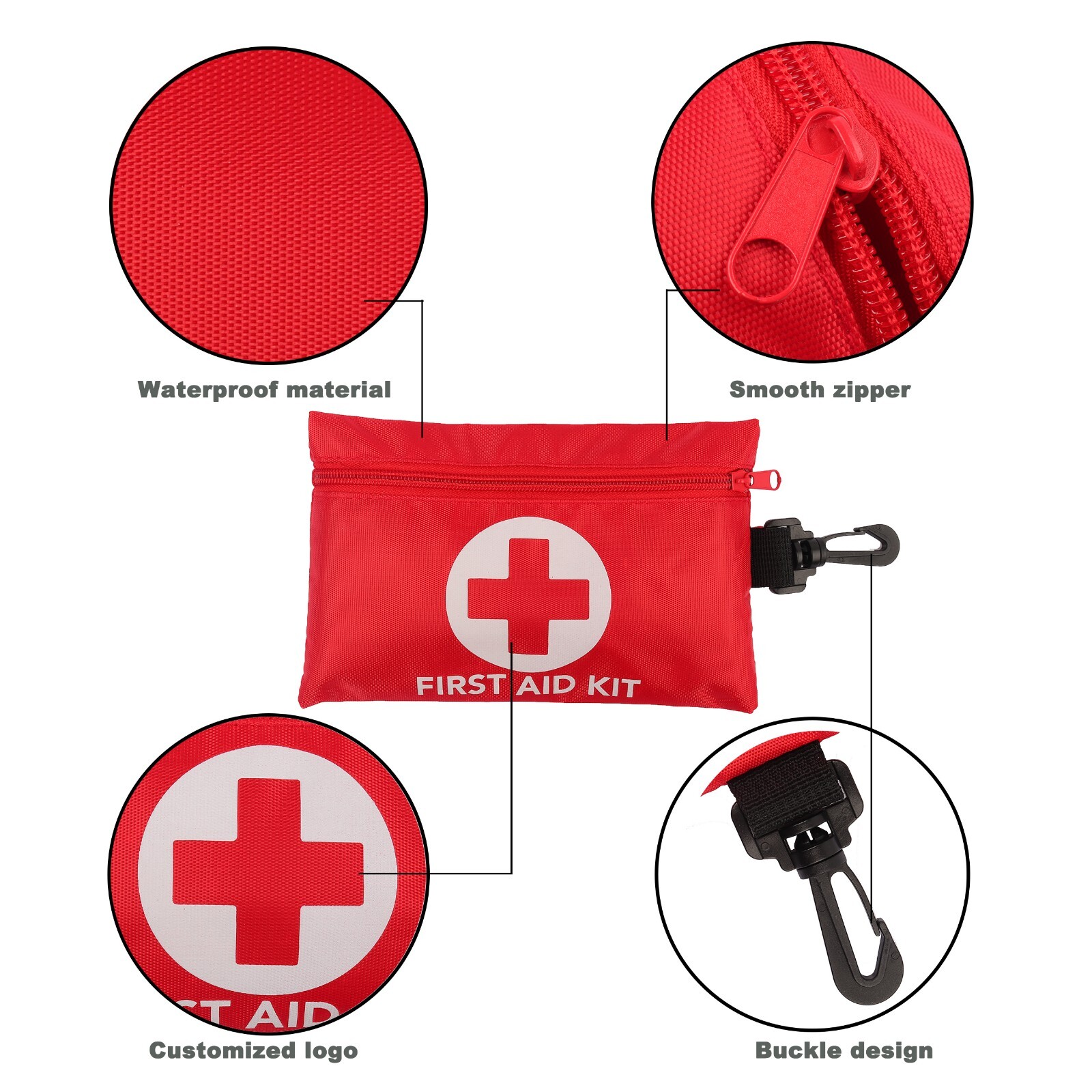 128 Pcs First Aid Kit Medical Emergency Trauma Military Survival Travel Portable