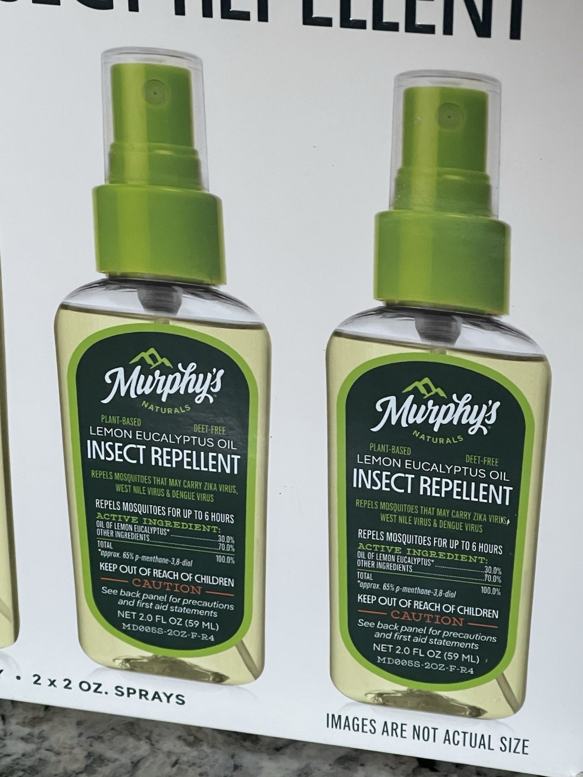 Murphy’s 3-PK Naturals Insect Repellent Spray Lemon Eucalyptus Oil 1x4oz / 2x2oz