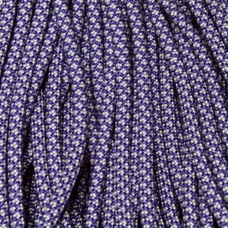 550 Paracord Acid Purple with Silver 100 FT USA MADE & SELLER same day shipping