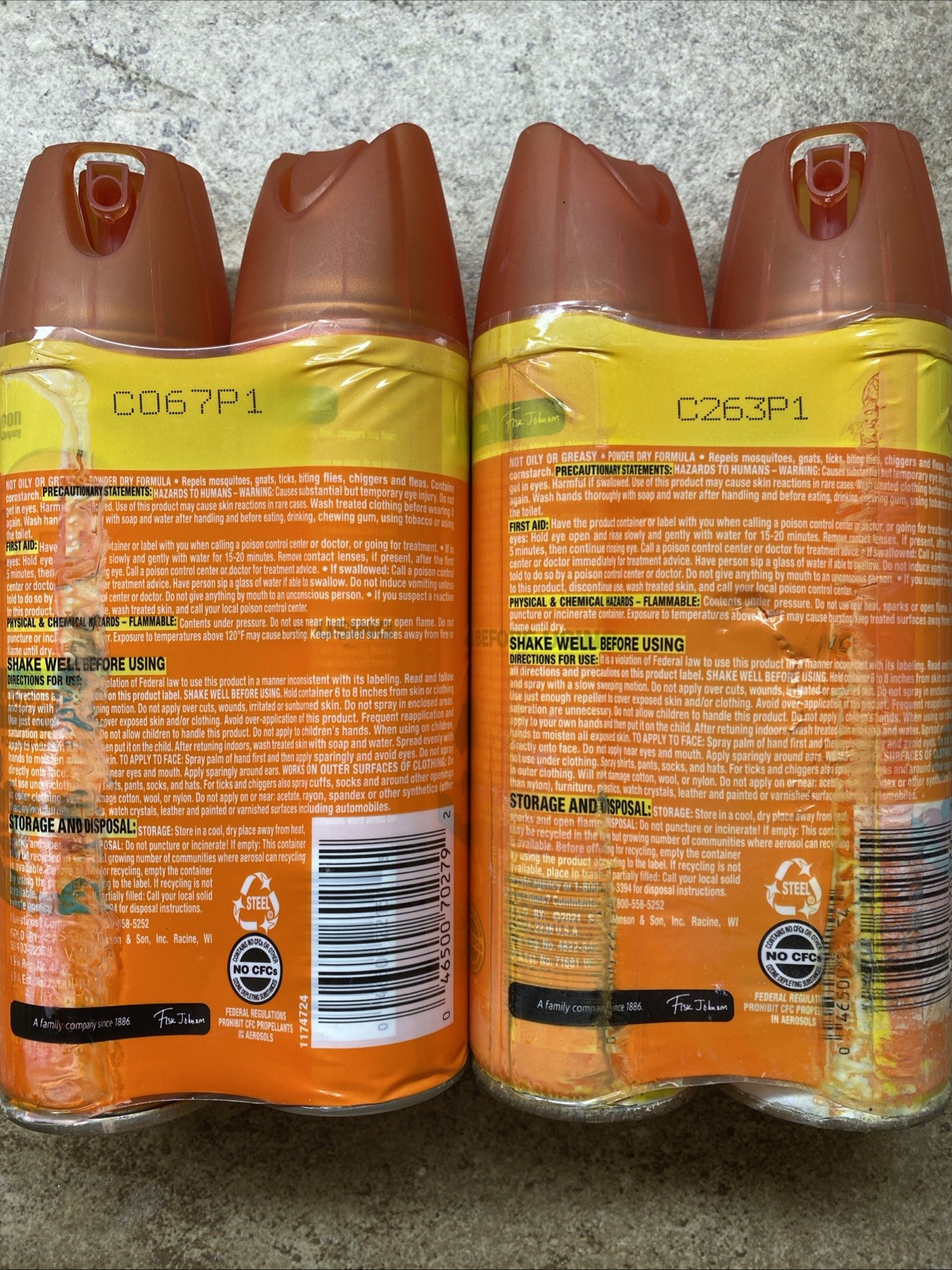 4 CANS OFF! Family Care Insect Repellent Smooth & Dry 8oz Mosquito, Tick