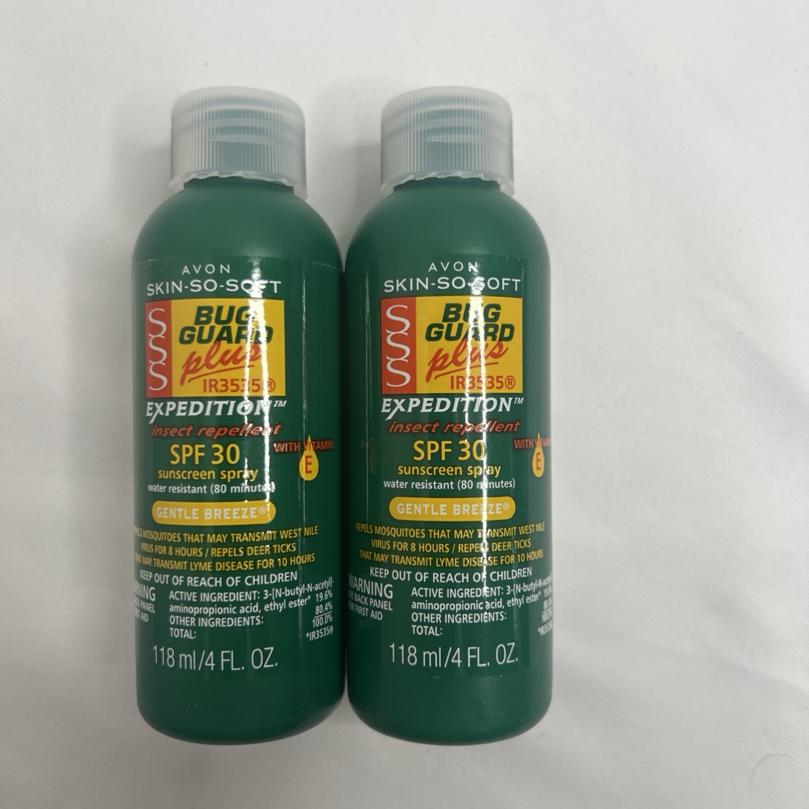 Avon Skin So Soft Bug Guard Expedition Insect Repel SPF 30 4oz PACK OF 2