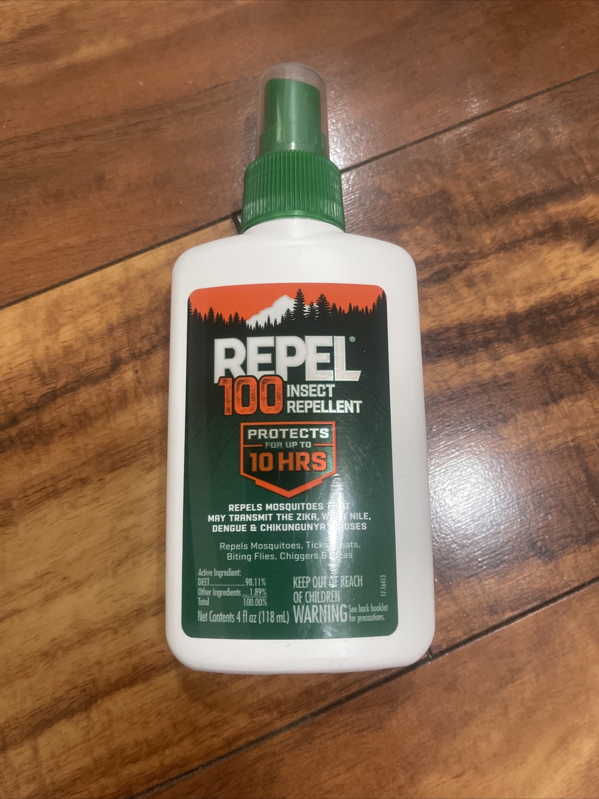 Repel 100 Insect Repellent Pump Spray 4oz Mosquito Fleas Bugs 10 Hour Protection