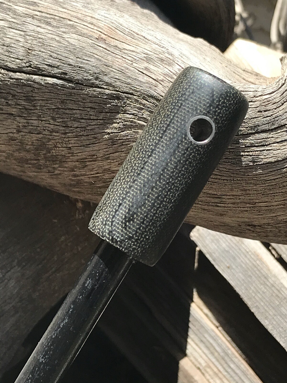Handmade Black Micarta 3/8″ Ferrocerium Rod
