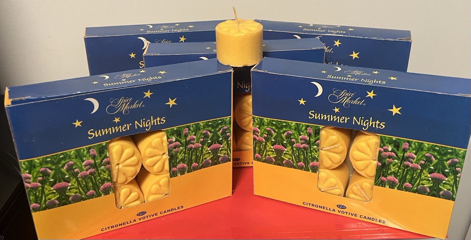 Citronella Votive Candles Mosquito Repellent 5 Pack 60 candles BRAND NEW