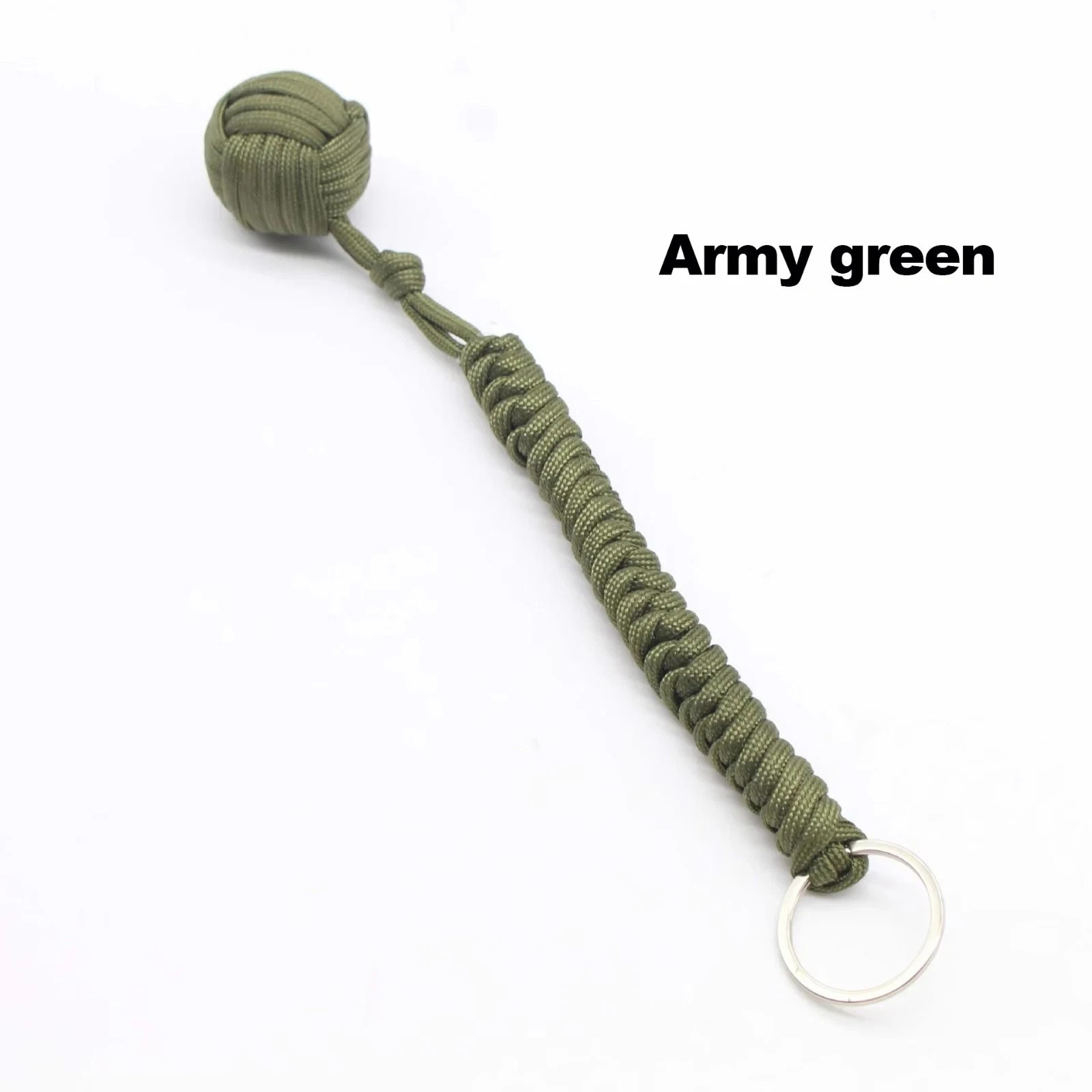 Paracord Monkey Fist Style Keychain Outdoor Hiking Accessory