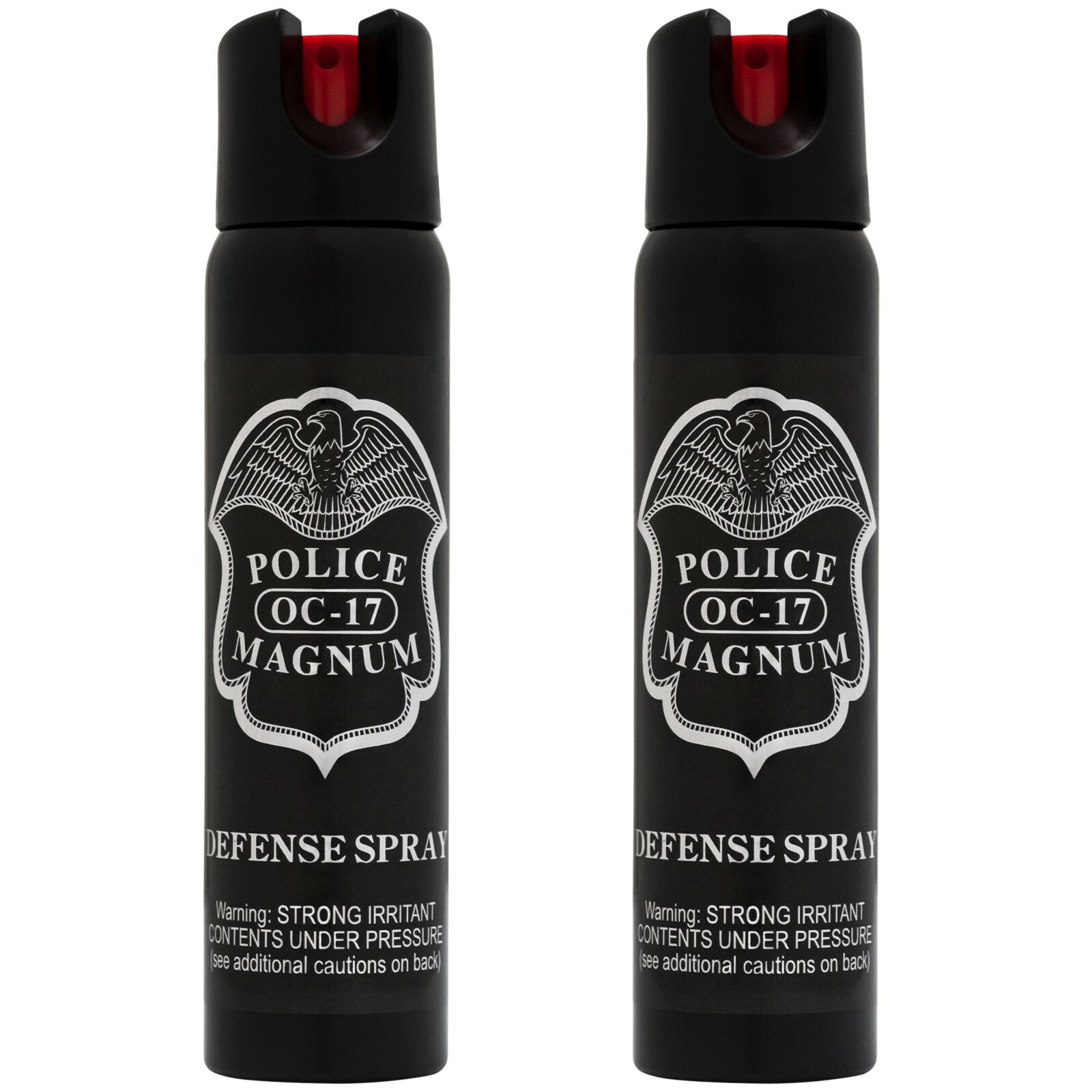 2 Police Magnum pepper spray 5 ounce Twist Lock Self Defense Safety Protection