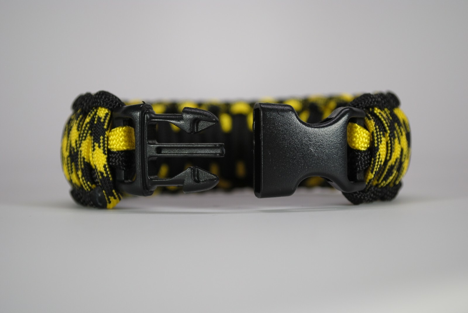 550 Paracord Survival Bracelet King Cobra Black/Yellow/Bumblebee Made in the USA