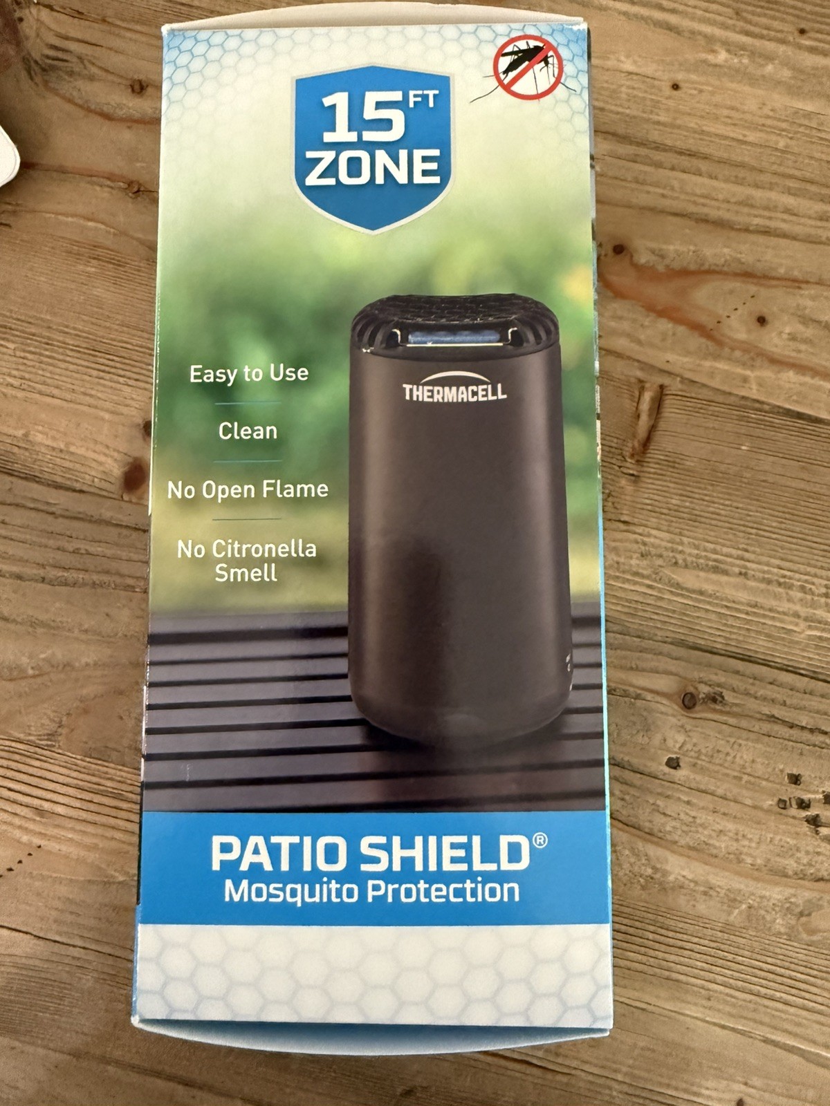 Thermacell Mosquito Repellent Patio Shield 15 Ft Zone, includes 3 refills
