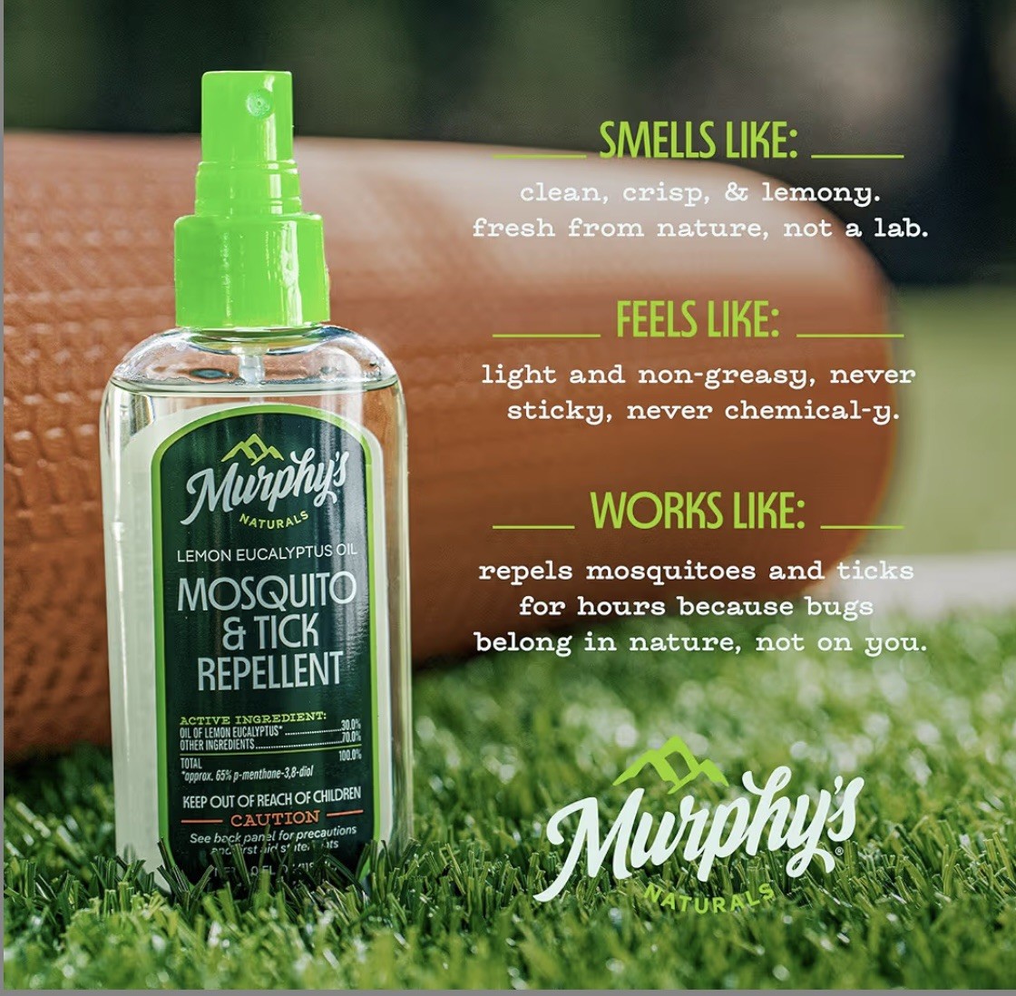 Murphy’s Naturals Oil Insect Repellent Spray Lemon Eucalyptus Two 4 oz Bottles