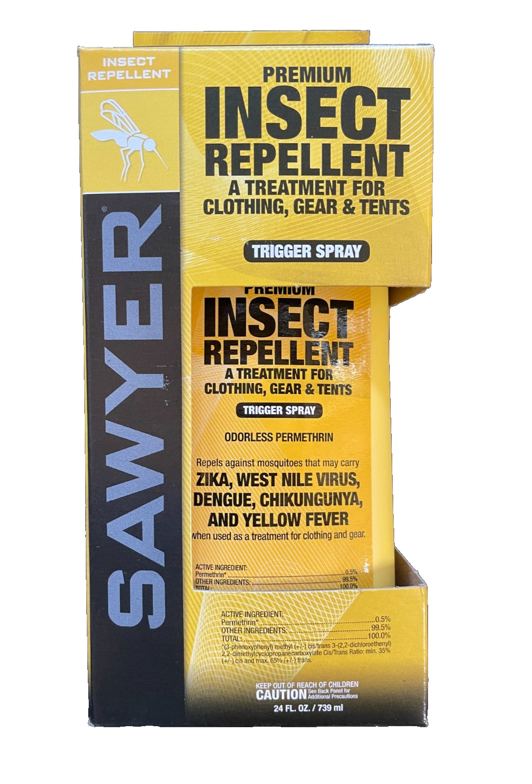 2 Pack Sawyer Premium Insect Repellent 24fl Oz For Clothing, Gear, & Tents- NEW