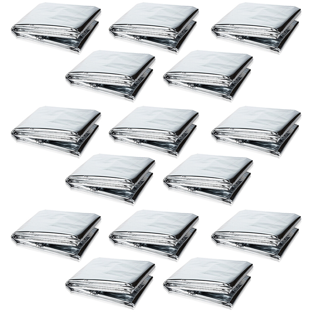 US 5-100 PACK Emergency Solar Blanket Survival Safety Insulating Mylar Thermal