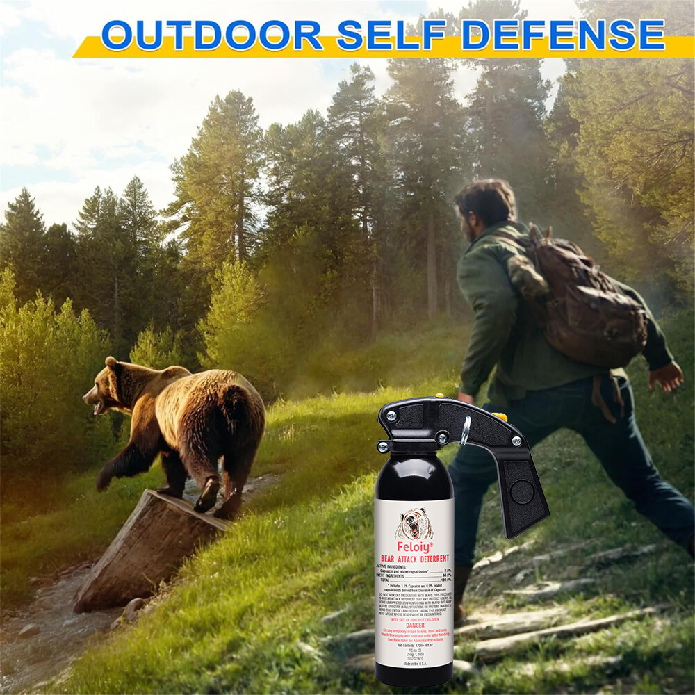 Feloiy Pepper Spray 16oz Powerful Stream Strongest Legal Formula