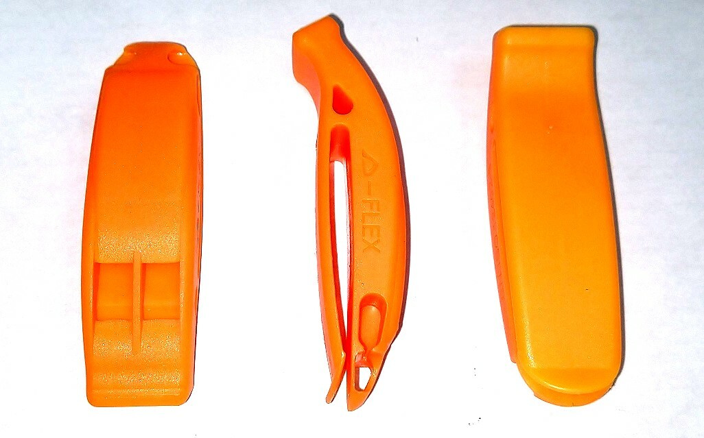 Boating & SCUBA Survival Whistle, 3 pc, USCG/SOLAS compliant, over 50,000 sold!
