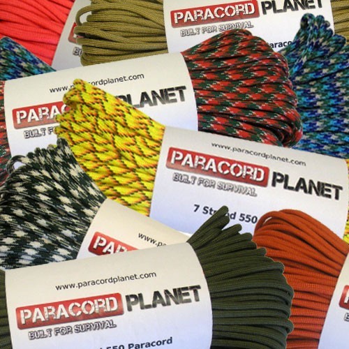 550lb Commercial Mil Spec Survival Rope Paracord 10′ 25′ 50′ 100′ Outdoor Cord