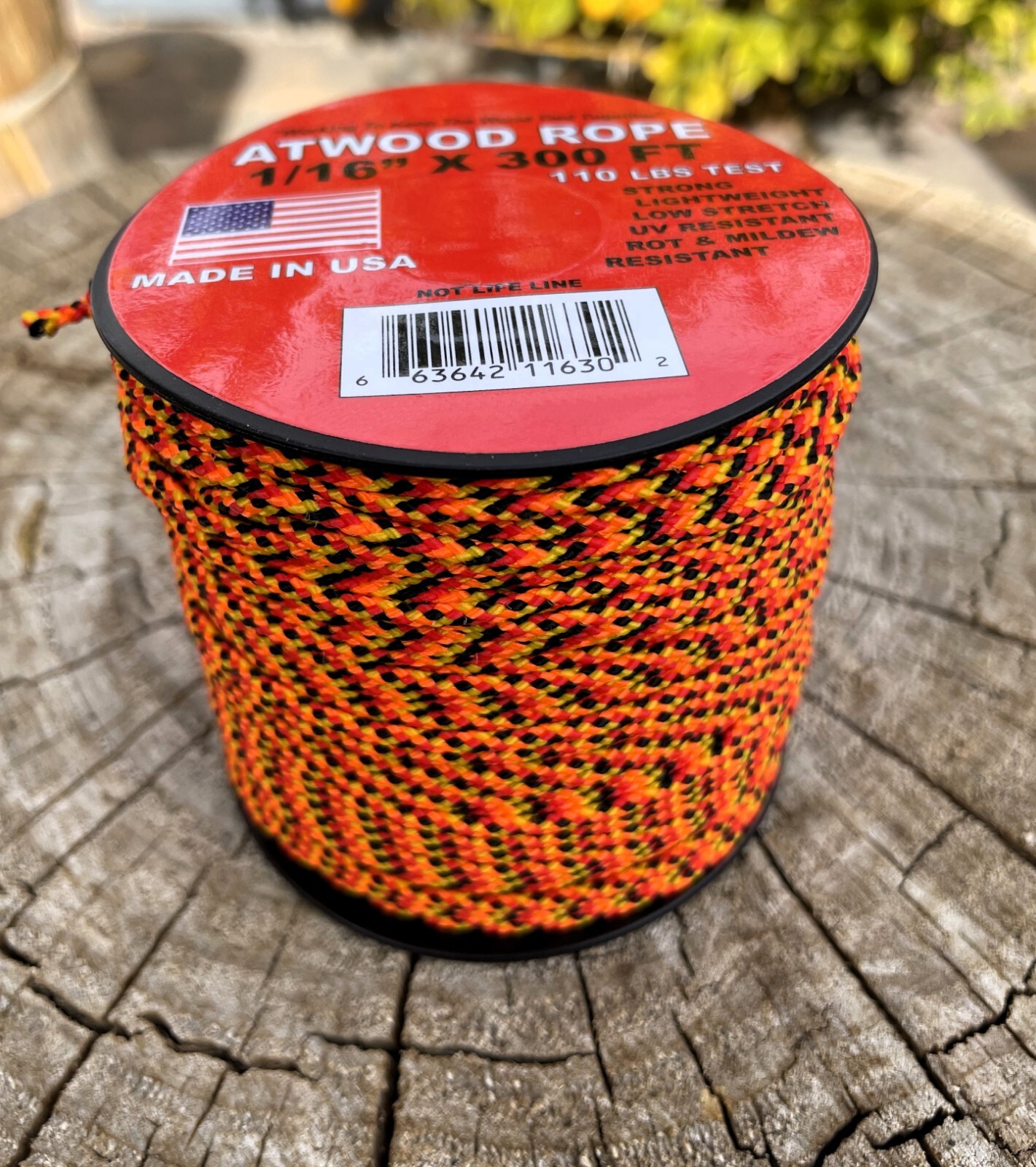Rope 1/16″ x 300’ Atwood Utility Rope 100 lb. Tensile Strength – Fireball
