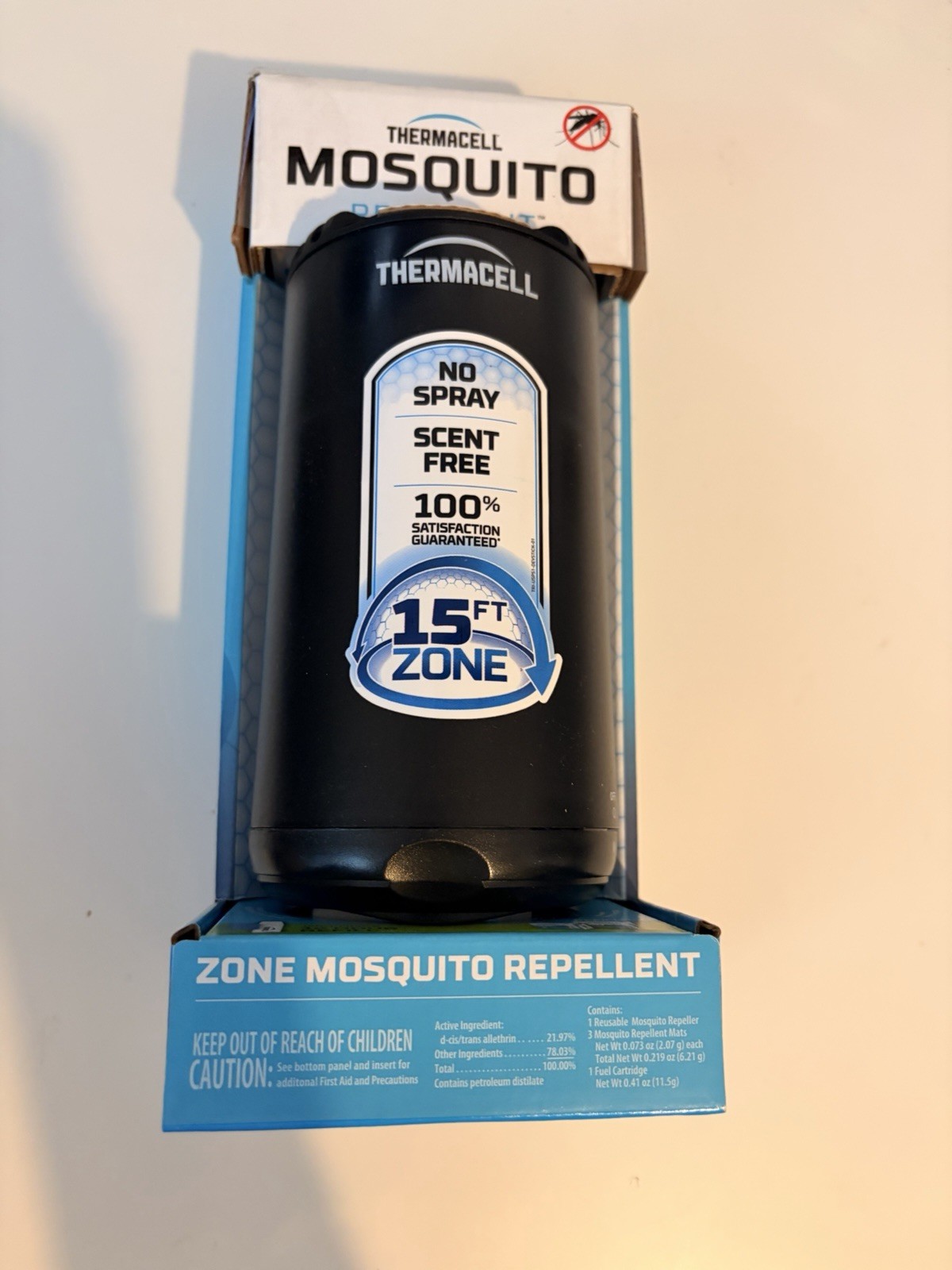 New Thermacell Patio Shield 15″ x 15″ zone- Graphite mosquito protection