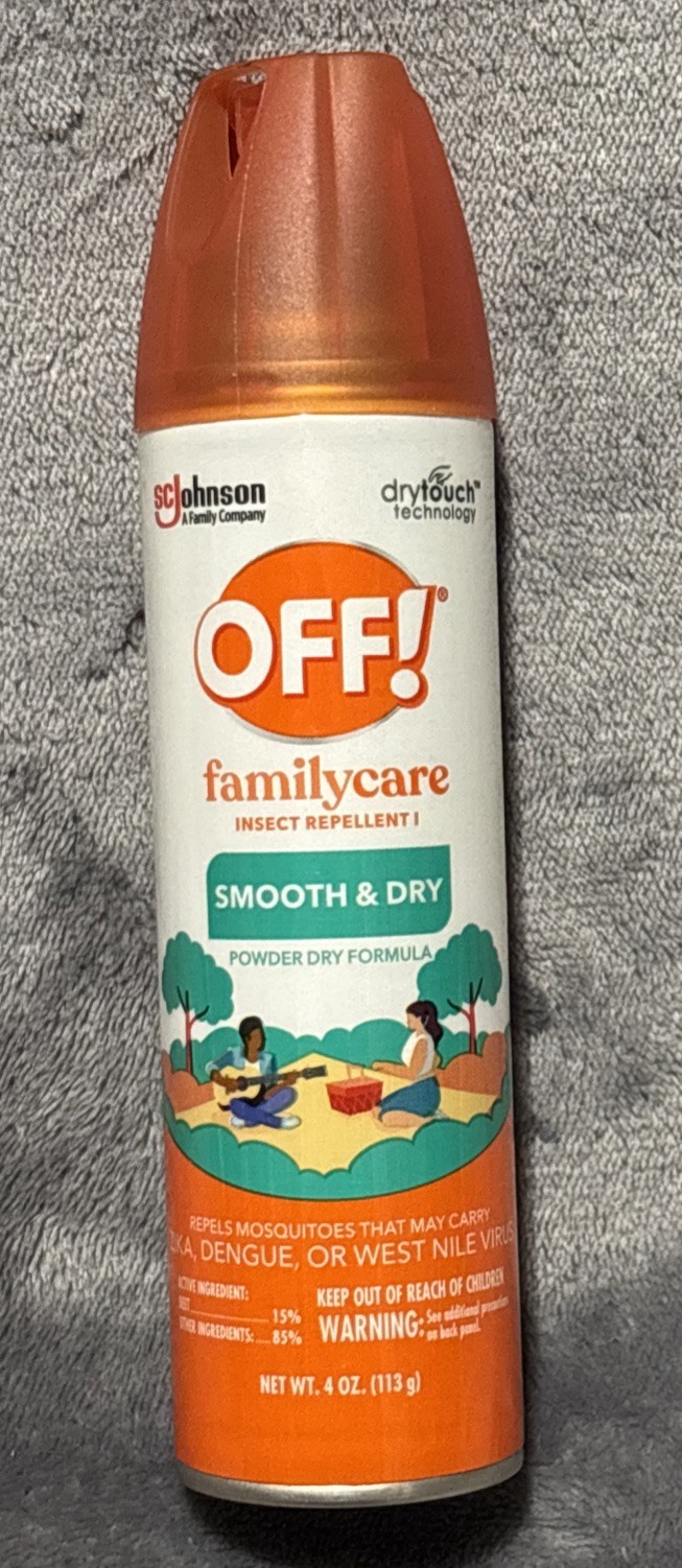 OFF! Family Care Smooth & Dry Insect Repellent-4 Fl.oz Powder Dry Formula