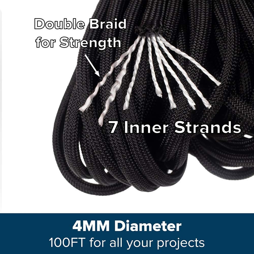 Genuine Type III 550lb Paracord – Nylon Cord in Solid, Multi, and Reflective …