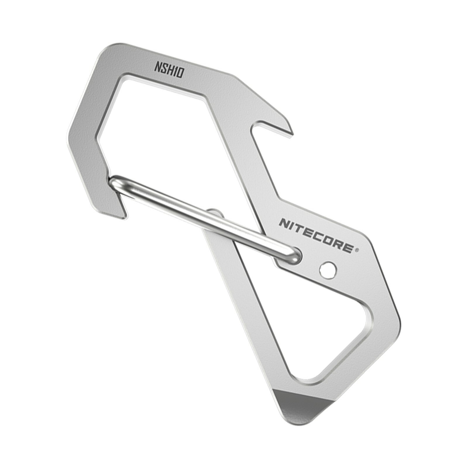 NITECORE NSH10 Titanium EDC Multi-Tool Snap Hook Keychain Carabiner
