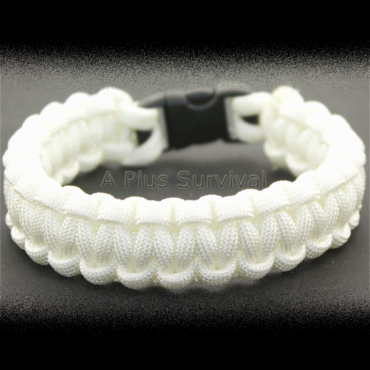 White Paracord Emergency Rope Survival Bracelet 9 Feet 7 Strand 550 LB