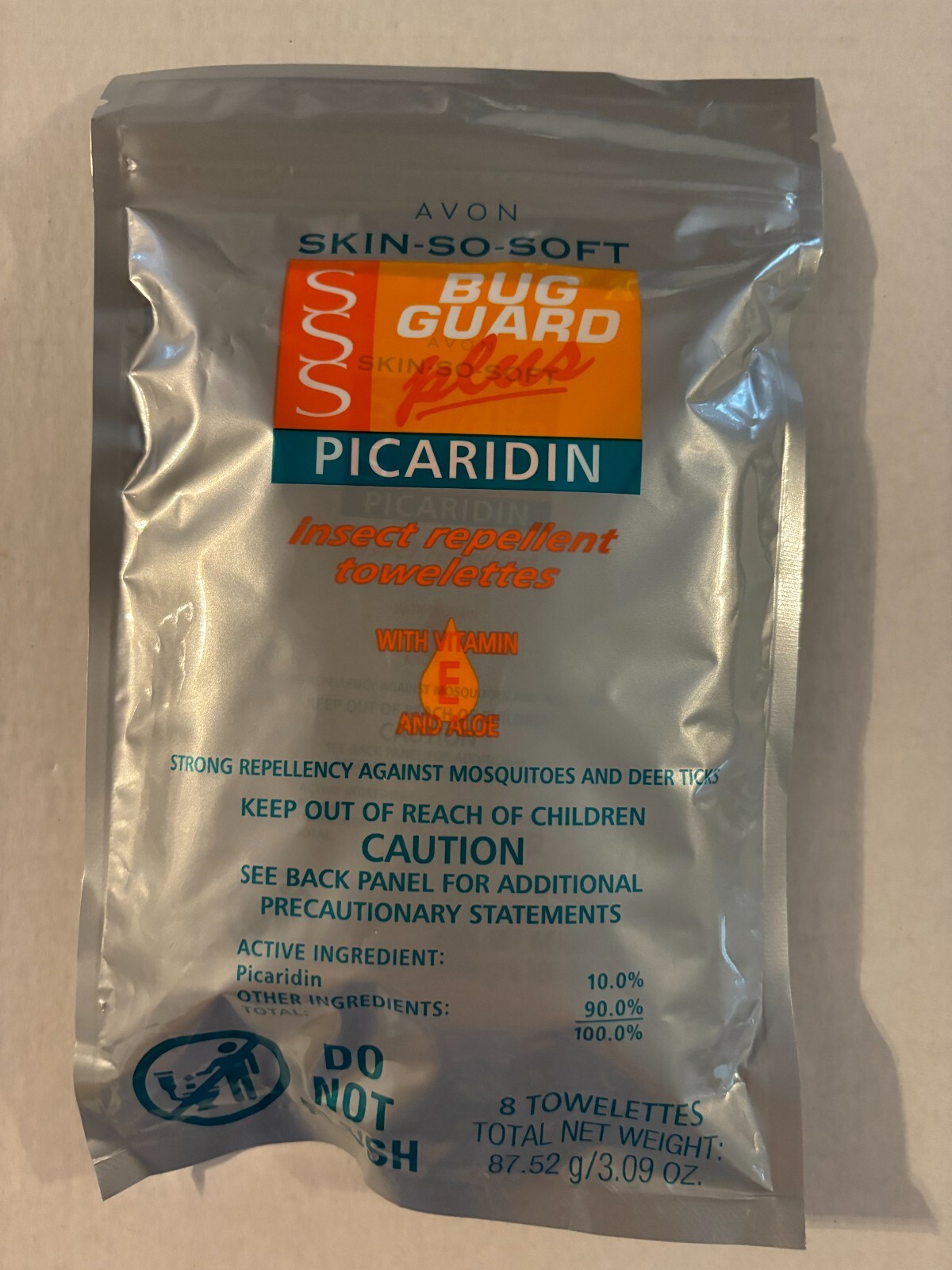 Avon Skin so Soft Bug Guard Plus Picaridin Insect Repellent 8 Towelettes