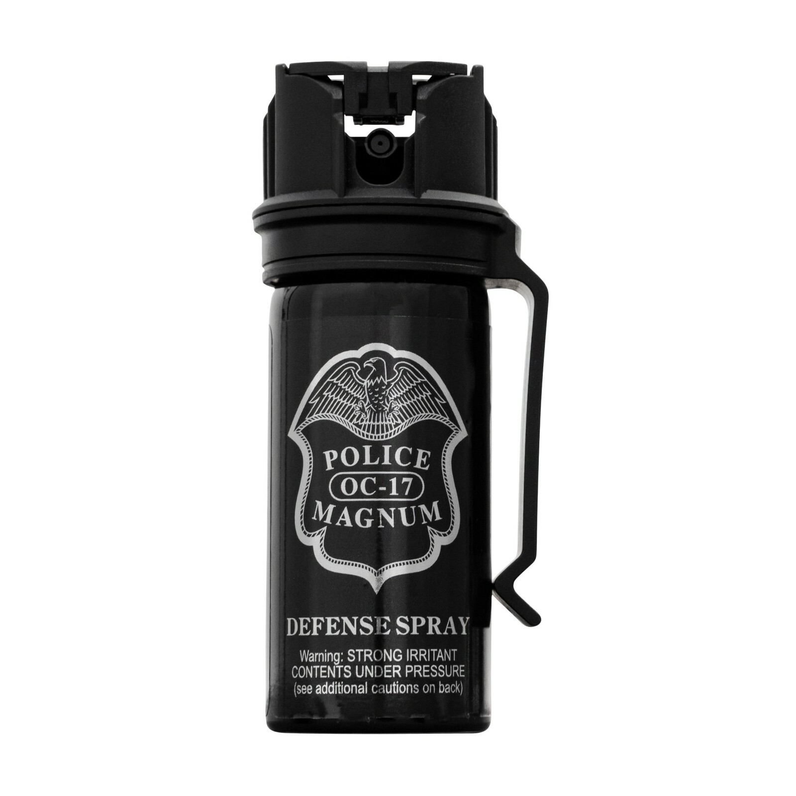 POLICE MAGNUM pepper spray 2oz Stream Flip Top Belt Clip Personal Self Defense