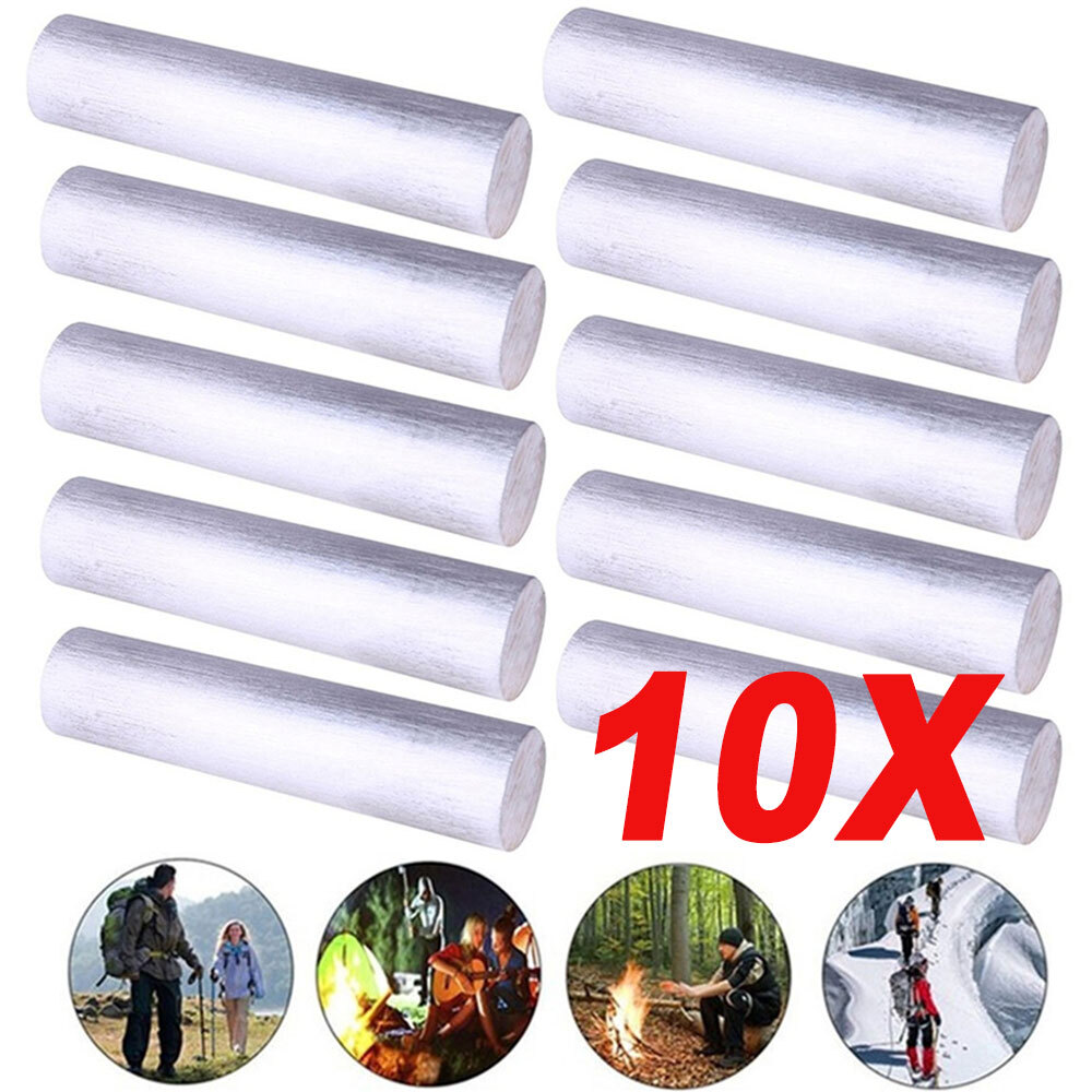 Magnesium 99.99％ Mg 10PACK Metal Rods Bars 16mmX9cm Light Fire Outdoor Survival