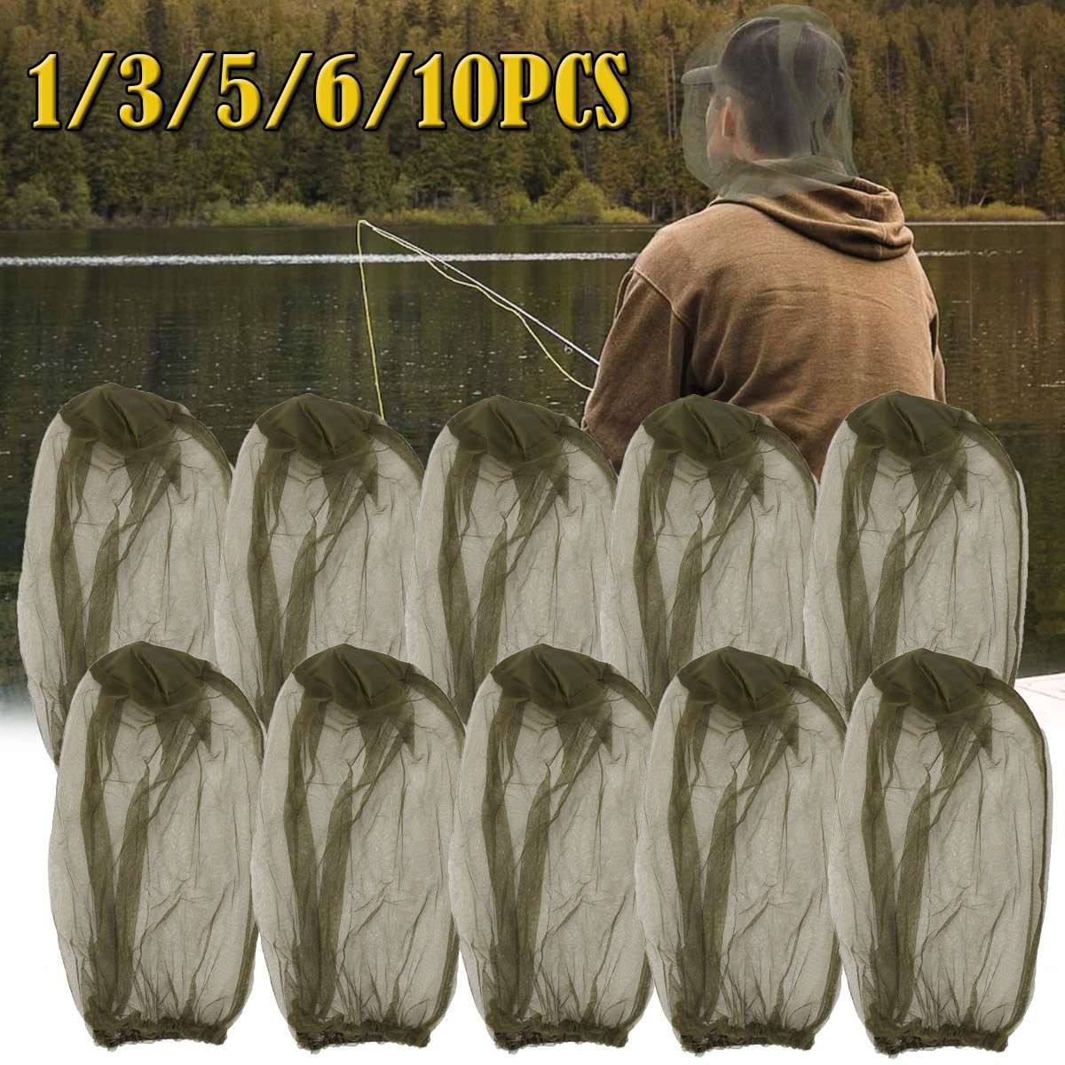 Lot Mosquito Insect Hat Net Bug Mesh Head Face Protect Cover Veil Insect-proof