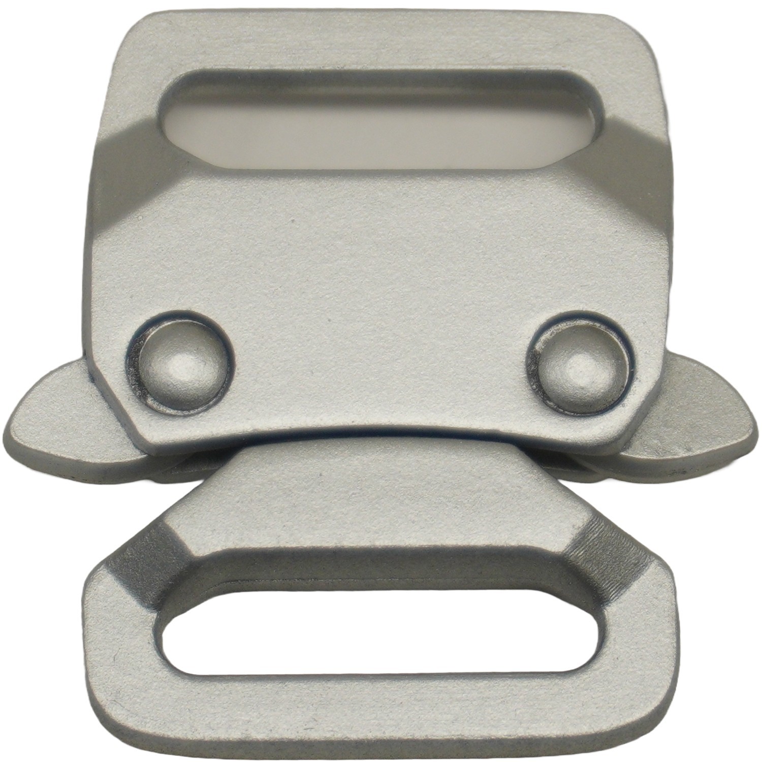 Matte Silver Mini Tactical Style Clasp Quick Release Paracord Buckle Bracelet