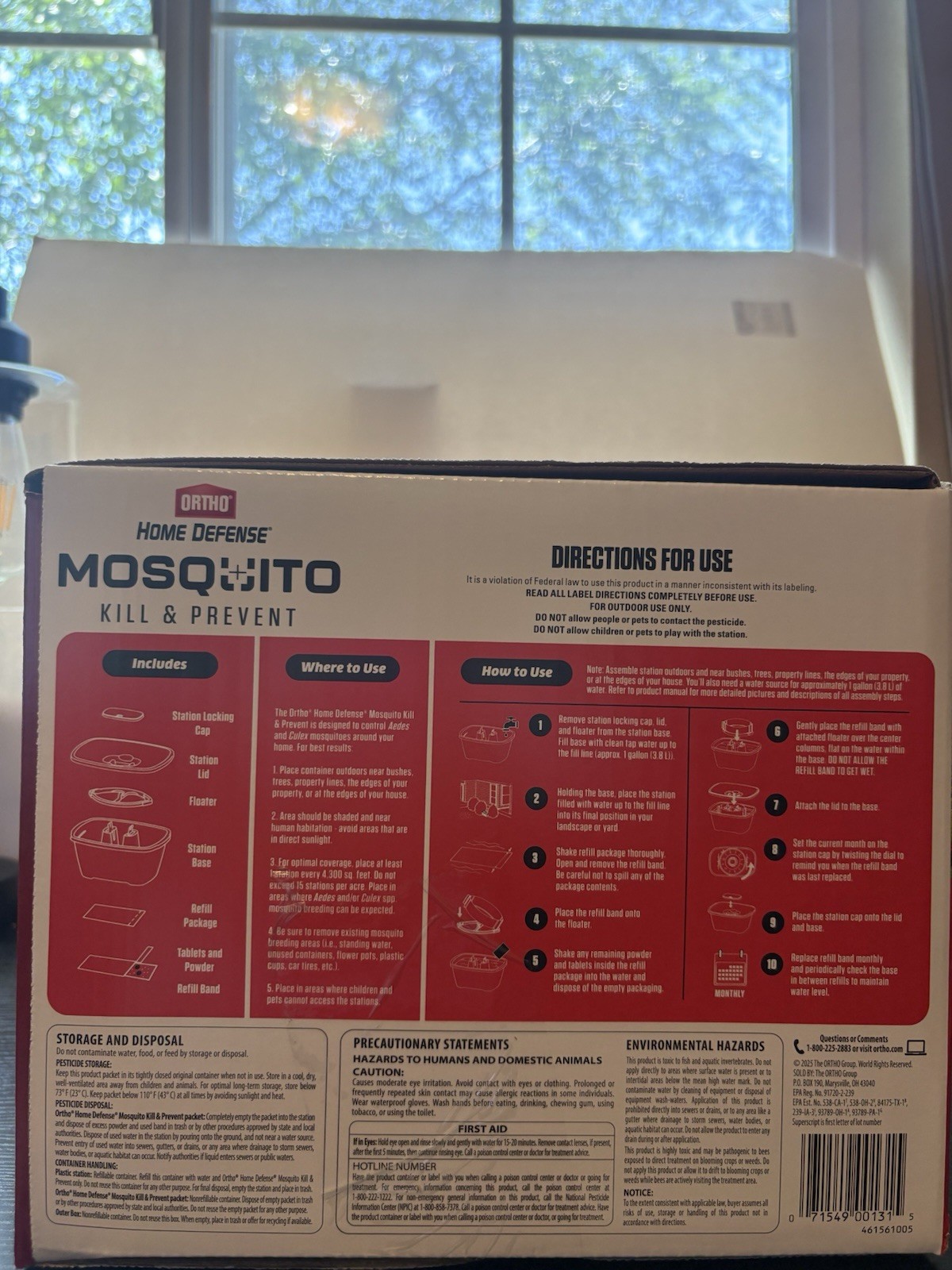Ortho Home Defense Mosquito Kill & Prevent Station – Mosquito Control w/ Refill
