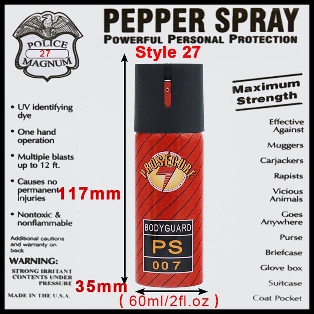 Pepper Spray 2oz FlipTop Self Defense Security Protection 60ML 1/3/5 Pack